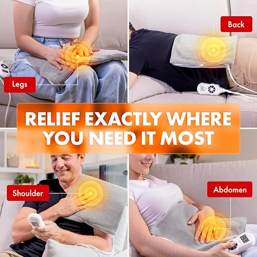 TheraCare Digital 12” x 15” Heating Pad | Moist & Dry Heat | Wide Range - Image 4