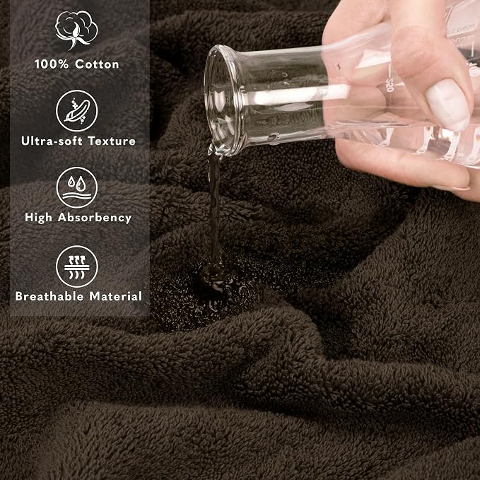 American Soft Linen 100% Cotton 600 GSM Turkish 40x80 Oversized Bath Towel Sheet - Image 4
