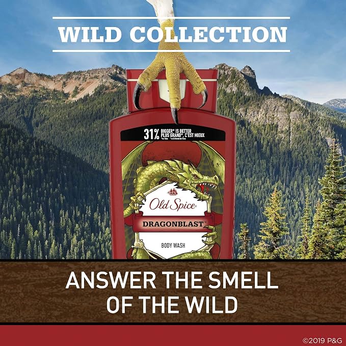Old Spice Body Wash for Men, Wild Collection Dragonblast Scent, 21 Fl Oz - Image 6