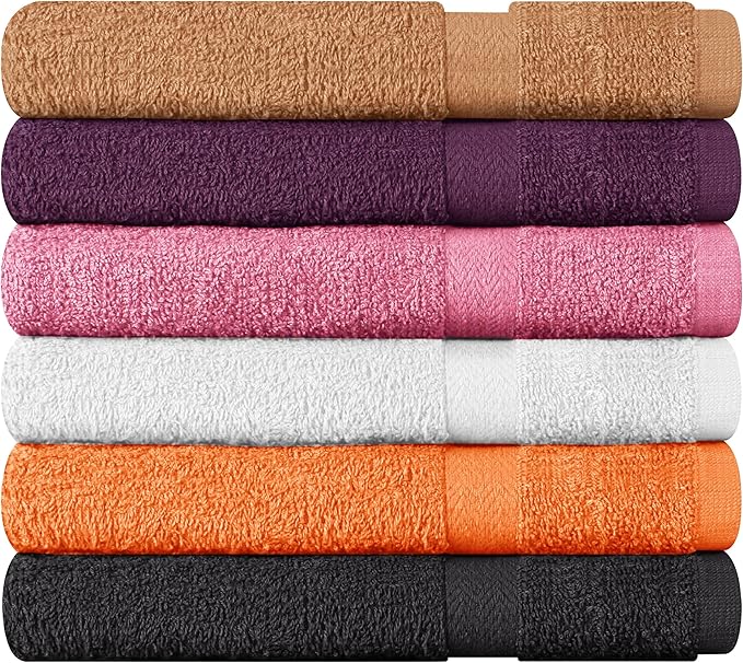 Towel and Linen Mart 100% Cotton 6 Pack Bath Towel Set, Quick Dry, Super - Image 6