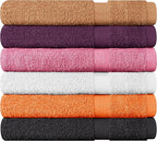 Towel and Linen Mart 100% Cotton 6 Pack Bath Towel Set, Quick Dry, Super - Image 6