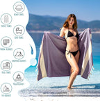 Turkish Beach Towel Oversized Clearance XL 40x71- Sand Free - Image 3