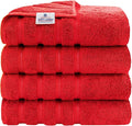 American Soft Linen Luxury 4 Piece Bath Towel Set, 600 GSM 100% Cotton Turkish by AmericanSoftLinen