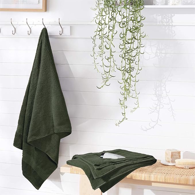 GLAMBURG Premium Cotton 4 Pack Bath Towel Set - Image 2