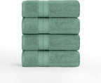 Modern Threads 4-Pack SpunLoft Bath Sheet Eucalyptus 35x66 - Image 2