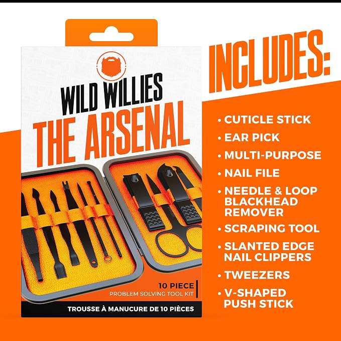 Wild Willies 10-Piece Pedicure & Manicure Kit - Image 3