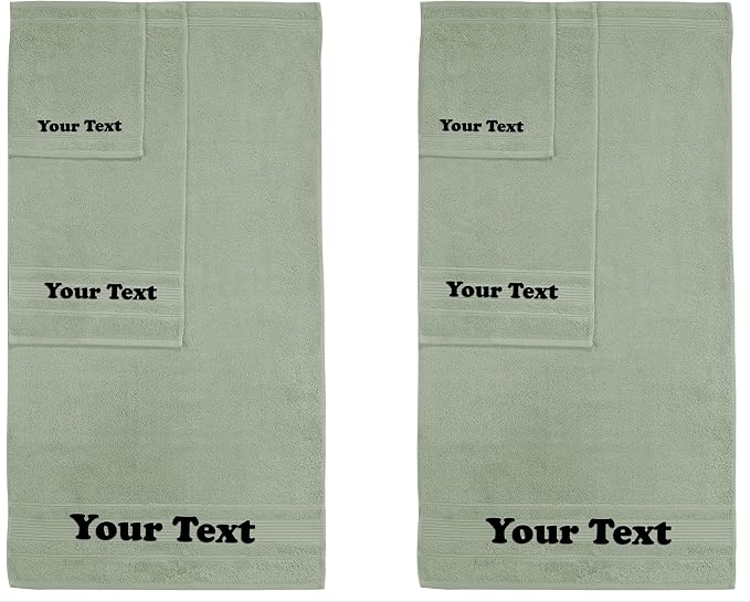 Personalize Your Towels with Custom Embroidery: Names, and Initials. Perfect by Ephesos