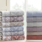 Modern Threads Charlize 6-Piece 100% Cotton Towel Set – Reversible Yarn Dyed - Image 4