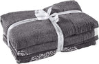 Modern Threads 6 Piece Reversible Yarn Dyed Jacquard Towel Set Artesia Damask - Image 4