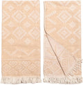 RAY SILVER Aztec Turkish Hand Towels Set of 2 100% Cotton Peshtemal Soft Feel by RaySilver