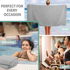MICROFI New Microfiber Waffle Bath Towels, 2 Pieces, Fast Drying, Lint Free 430 - Image 7