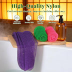 African Net Sponge Authentic, 3 Pieces Exfoliating Scrubber Bath Sponge - Image 6