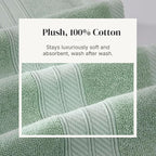 Modern Threads Botanical Vine 6-Piece 100% Cotton Towel Set – Reversible Yarn - Image 5