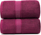 Fluffy Cotton Bath Towels Set650GSM, 2-Piece Set, Thickened and Enlarged by Weierduosi