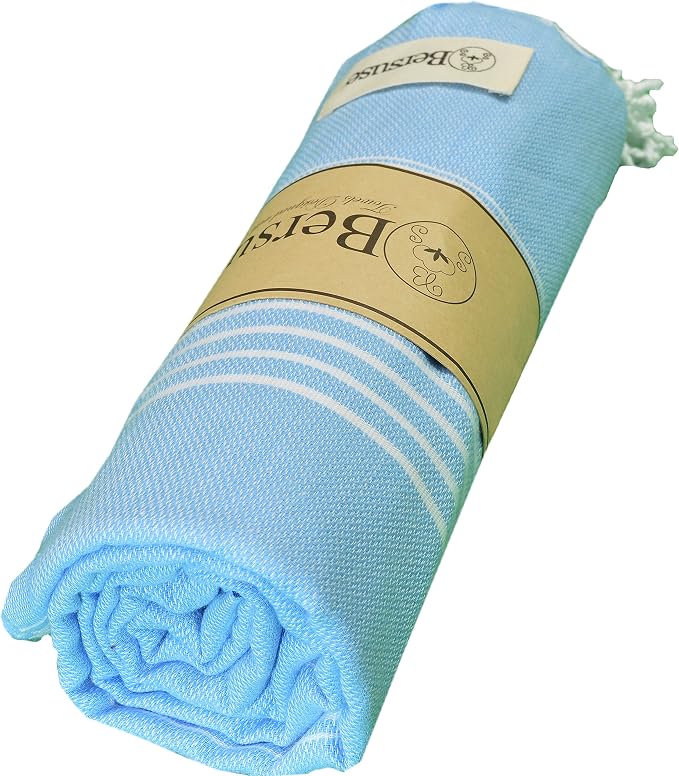 Bersuse Towels Anatolia XL Beach Blanket Throw Blanket Turkish Towel 100% - Image 2