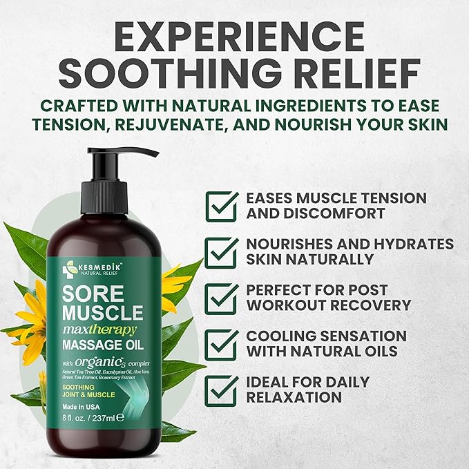 Sore Muscle Massage Oil for Massage Therapy - Image 2