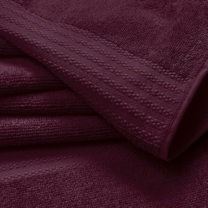 GLAMBURG Premium Cotton 4 Pack Bath Towel Set - Image 2