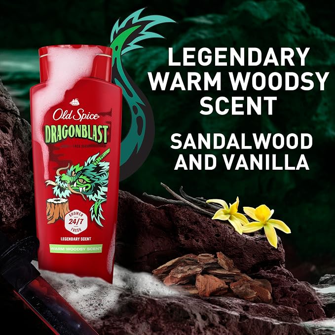 Old Spice Cleansing Body Wash for Men, 3X Defense, 24/7 Shower Fresh - Image 8