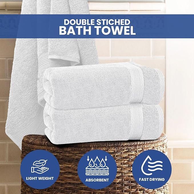 Linteum Textile Supply Luxury Hair Towels 100% Ring Spun Cotton Towel - Image 5