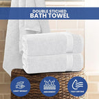 Linteum Textile Supply Luxury Hair Towels 100% Ring Spun Cotton Towel - Image 5
