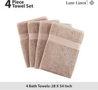 LANE LINEN Luxury Bath Towels Set of 4 - Image 5