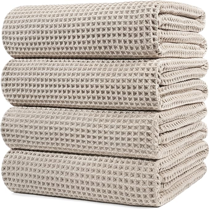 POLYTE 430 GSM Microfiber Oversize Quick Dry Lint Free Bath Towel, 60 x 30 in by Polyte