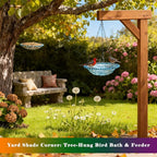 2 Pack Super Value Hanging Plastic Bird Baths and Feeders - Image 2
