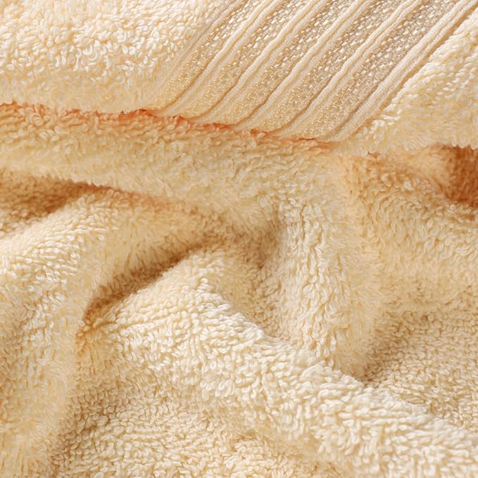 Superior Egyptian Cotton 12-Piece Towel Set, Guest Bath Decor Essentials - Image 6