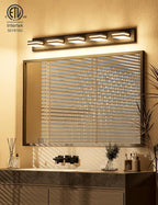 VOLISUN Modern 5-Light, 40-Inch Black Bathroom Vanity Light Fixtures Over Mirror - Image 5