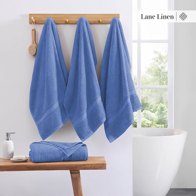 LANE LINEN 100% Cotton 4 Pack Bath Sheets - Image 3