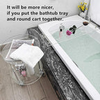 42" Gold Handle transaprent Bathtub Caddy - Image 6