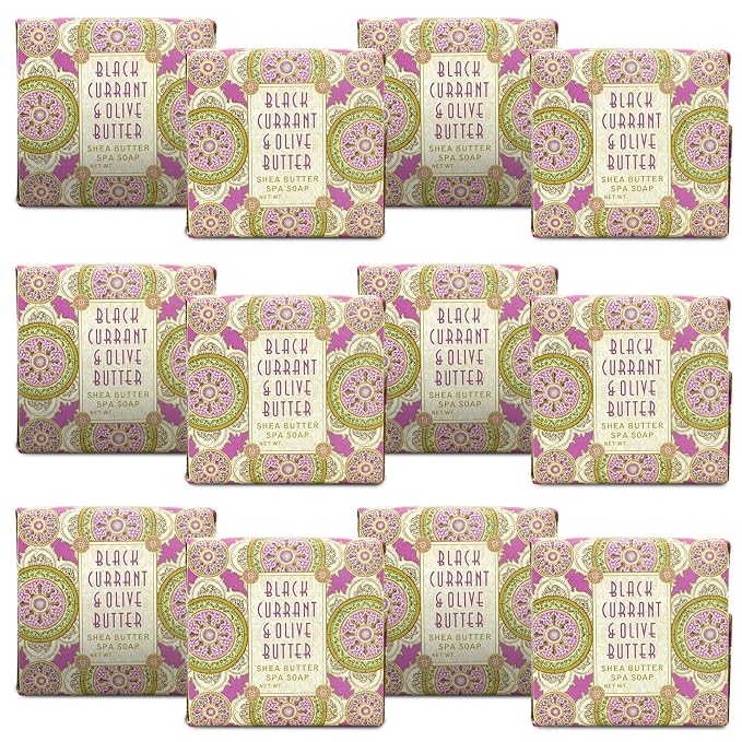 Greenwich Bay Mini Botanical Soap Bars 12 Pack 1.9 oz Each Individually Wrapped by Greenwich+Bay+Trading+Company