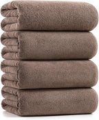 Lumimi Towels 4 Pack Microfiber Bath Towel Set Very Soft Lightweight Quick Dry by Lumimi