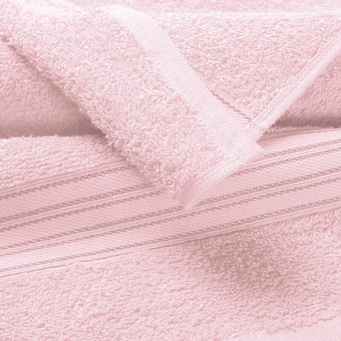 BOUTIQUO Ultra Soft 3 Pack Cotton Towel Set, Contains a Bath Towels 28x55 inch - Image 2