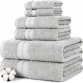 Modern Threads - Spun Loft 6-Piece 100% Combed Cotton Towel Set - Bath Towels by ModernThreads