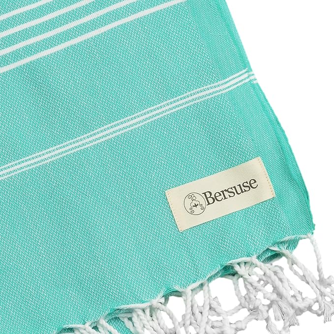 Bersuse Towels Anatolia XL Beach Blanket Throw Blanket Turkish Towel 100% - Image 6