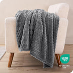 Bare Home Textured Fleece Blanket - Image 5
