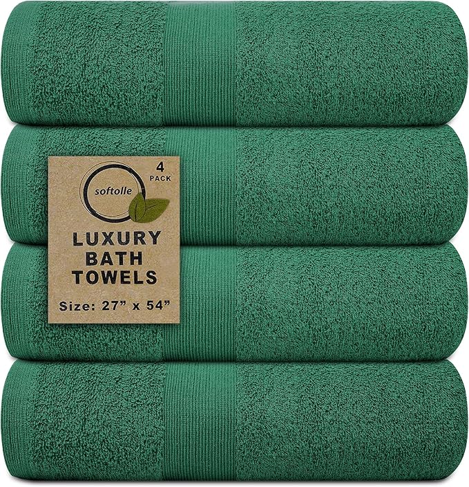 Softolle Luxury Bath Towels Set of 4 | Towels by Softolle