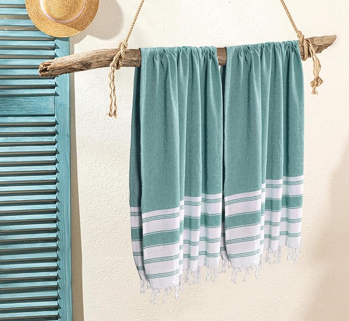 Goroly Home Cotton Turkish Peshtemal Beach Towel, Extra Large, Thin Quick Dry - Image 2
