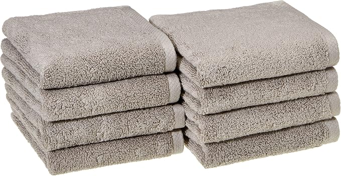 Amazon Basics 100% Cotton Lightweight Quick-Dry Hand Towel by AmazonBasics
