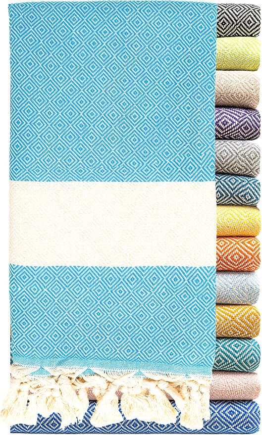 Turkish Beach Towel Oversized Clearance XL 40x71- Sand Free by RaySilver