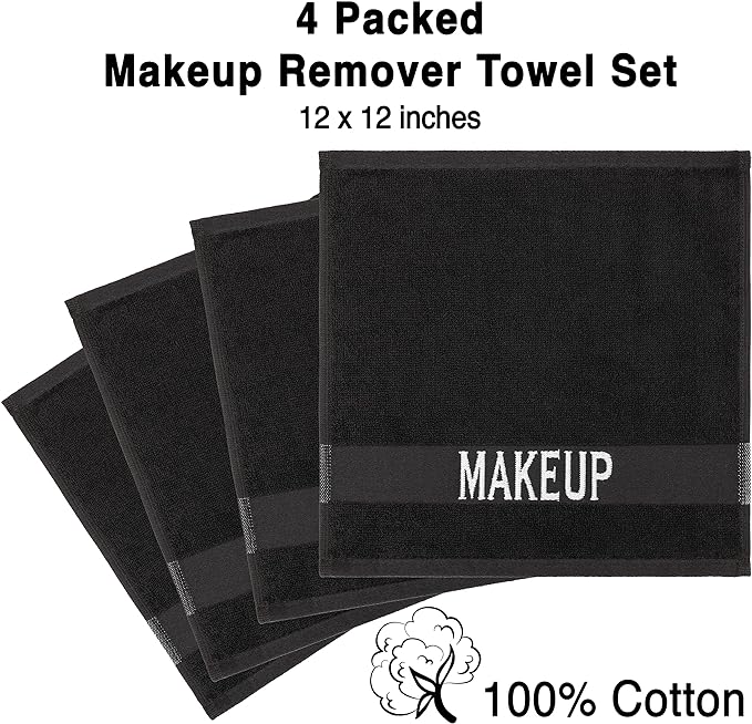 American Soft Linen, Makeup Remover Face Cloth, 100% Cotton Makeup Towels - Image 3