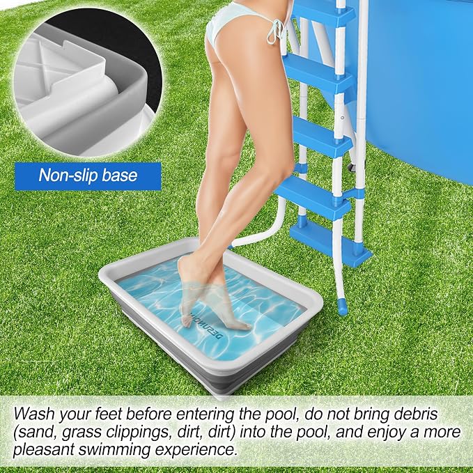 11.8" x 7.87" x 4.5" Pool Foot Bath Tray - Image 5