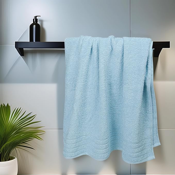 Tens Towels Pack of 4 Extra Large Bath Towels 30 x 60 Inches, 100% Cotton - Image 4