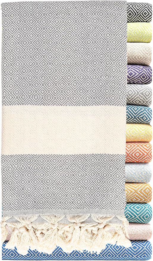 Turkish Beach Towel Oversized Clearance XL 40x71- Sand Free by RaySilver