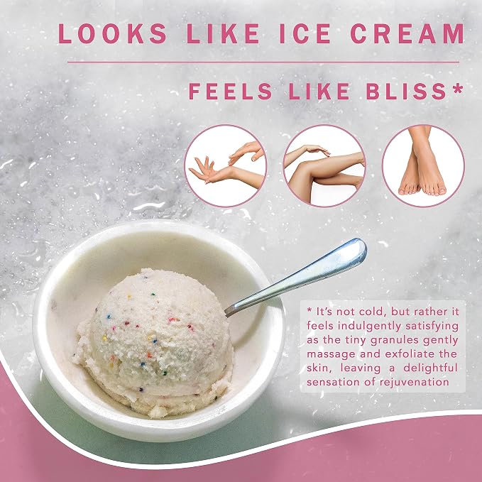 Ice Cream Scrub, Clean Exfoliating Sugar Scrub - Image 3