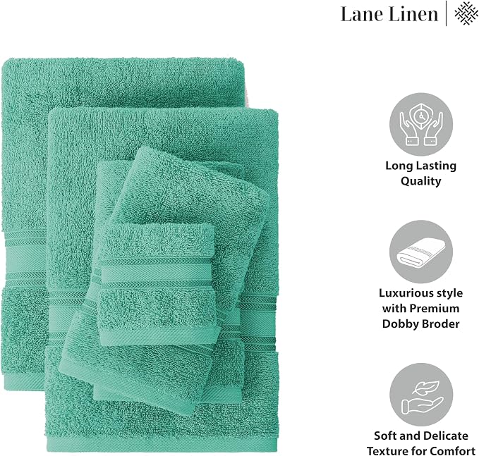 LANE LINEN Luxury Bath Towels Set - Image 6