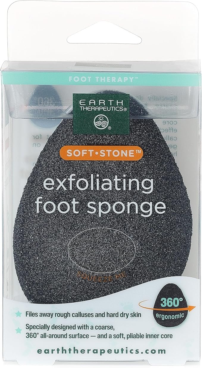 Earth Therapeutics Soft Stone Exfoliating Foot Sponge by EarthTherapeutics