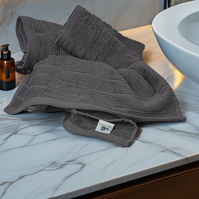 Tens Towels Pack of 6 Hand Towels, 100% Cotton, Lighter Weight, Quick to Dry - Image 3