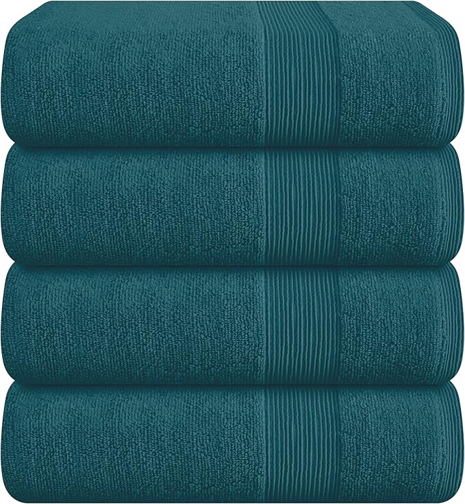 Belizzi Home 4 Pack Bath Towel Set 27x54, 100% Ring Spun Cotton, Ultra Soft by Unknown